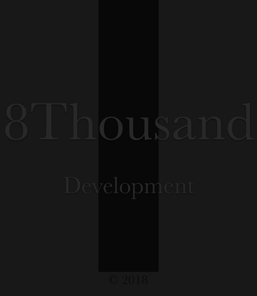 Grey Logo over light black background